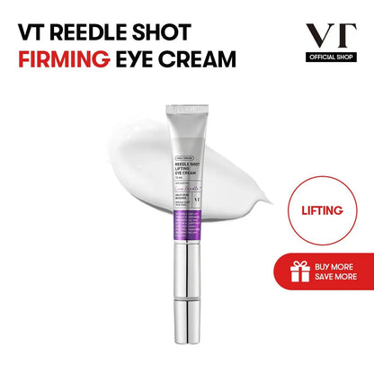 [VT Official Authentic] VT Reedle Shot Lifting & Firming Eye Cream | Vibrating Massage Eye Cream | Anti-Aging, Dark Circle Reduction, Deep Penetration Formula | Brightening, Firming, Anti-Aging, Reduces Dark Circles
