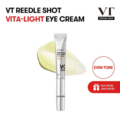 [VT Official Authentic] VT Reedle Shot Lifting & Firming Eye Cream | Vibrating Massage Eye Cream | Anti-Aging, Dark Circle Reduction, Deep Penetration Formula | Brightening, Firming, Anti-Aging, Reduces Dark Circles