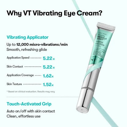 [VT Official Authentic] VT Reedle Shot Lifting & Firming Eye Cream | Vibrating Massage Eye Cream | Anti-Aging, Dark Circle Reduction, Deep Penetration Formula | Brightening, Firming, Anti-Aging, Reduces Dark Circles