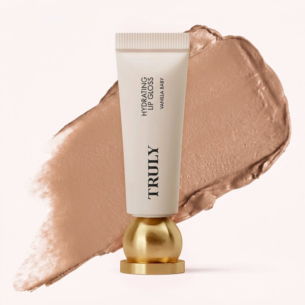 Hydrating Lip Gloss - High Shine & Tinted, Infused with Hyaluronic Acid, Jojoba Oil & Shea Butter