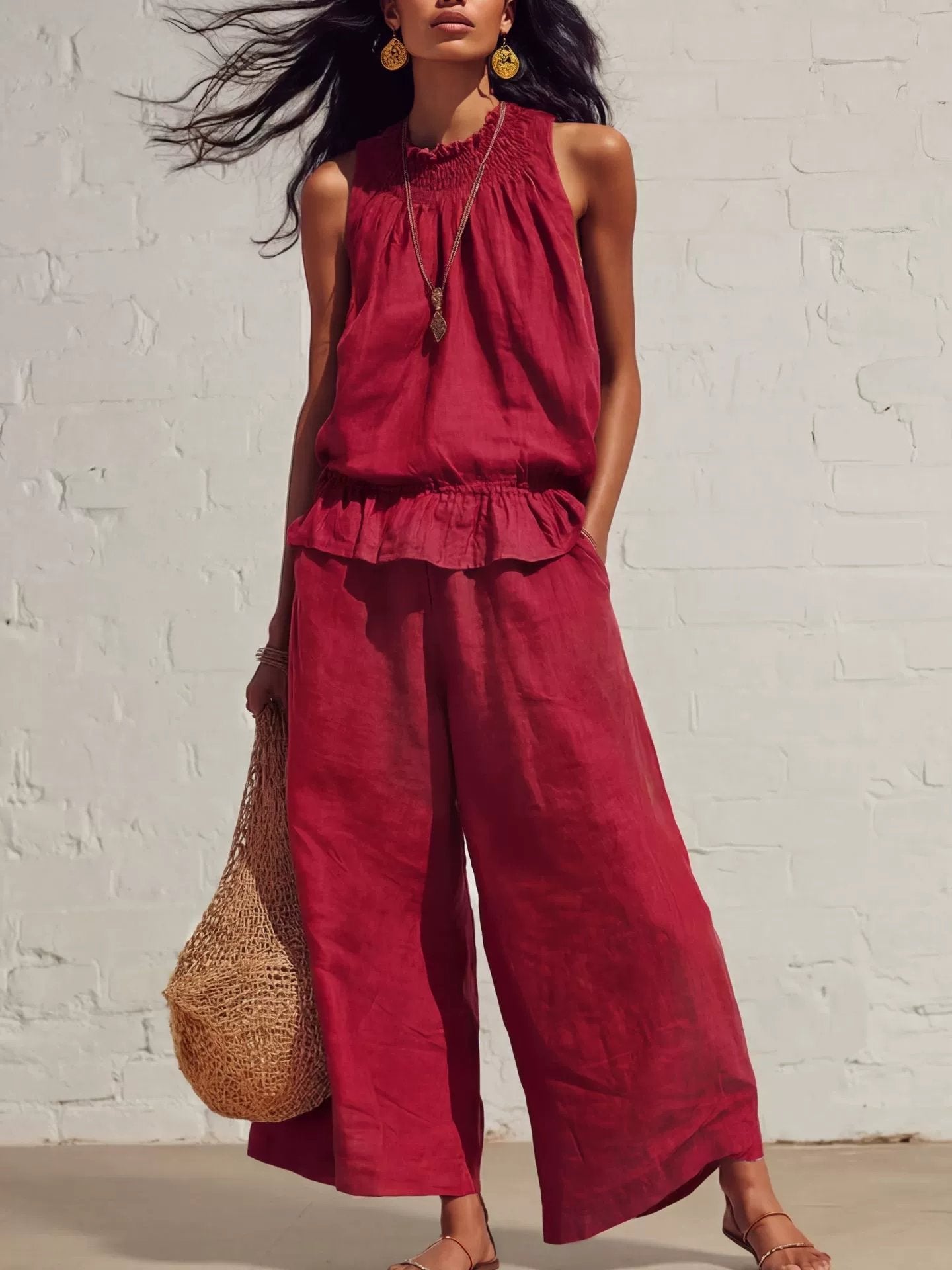 Women's Breathable Casual Summer Two-Piece Outfit